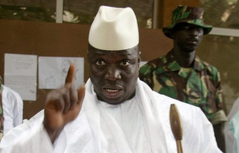 Le Président Yaya Jammeh le 17 avril 2011. Crédit photo : Sources Le Président Yaya Jammeh le 17 avril 2011. Crédit photo : Sources