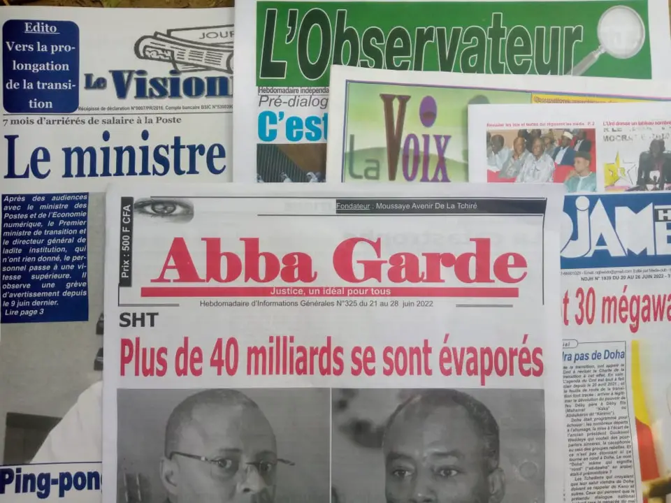 Tchad : la revue de presse du 20 au 26 juin 2022