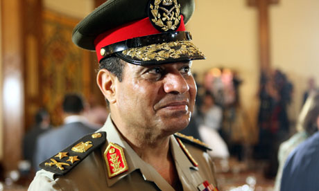 General Abdel Fattah el-Sissi. Photograph: Khaled Elfiqi/EPA