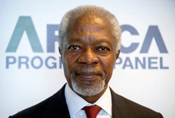 Le pillage des forêts et des océans freine la progression de l'Afrique, affirme Kofi Annan Le pillage des forêts et des océans freine la progression de l'Afrique, affirme Kofi Annan