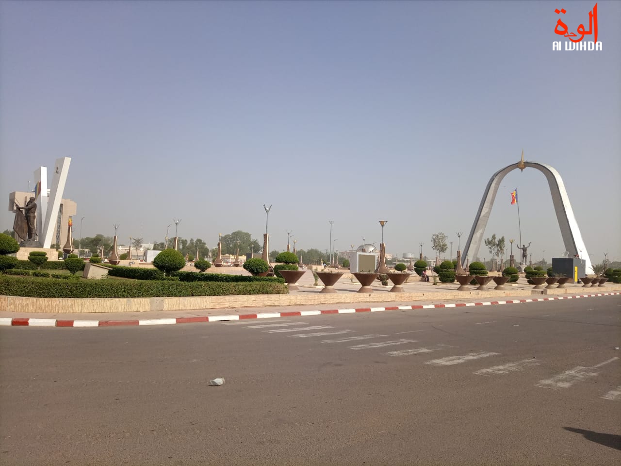 La place de la nation à N'Djamena. © Alwihda Info