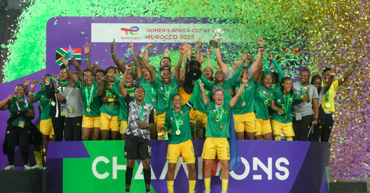 Football féminin : l'Afrique du Sud est championne du continent en battant le Maroc (2-1). © CAF