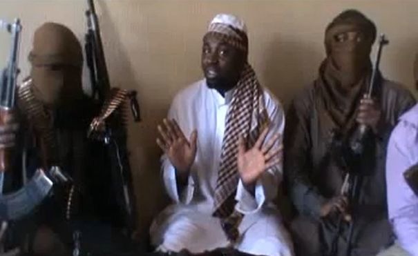 Le chef de Boko Haram. Capture écran. Le chef de Boko Haram. Capture écran.