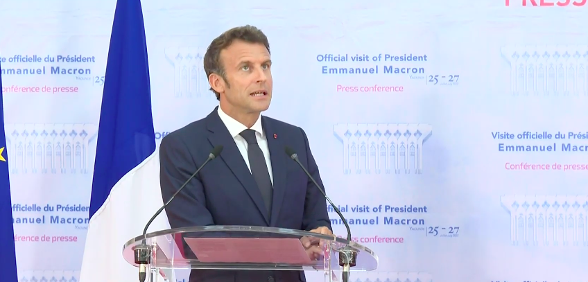 Macron : "la Russie a complété son offre diplomatique par l'intervention de Wagner"