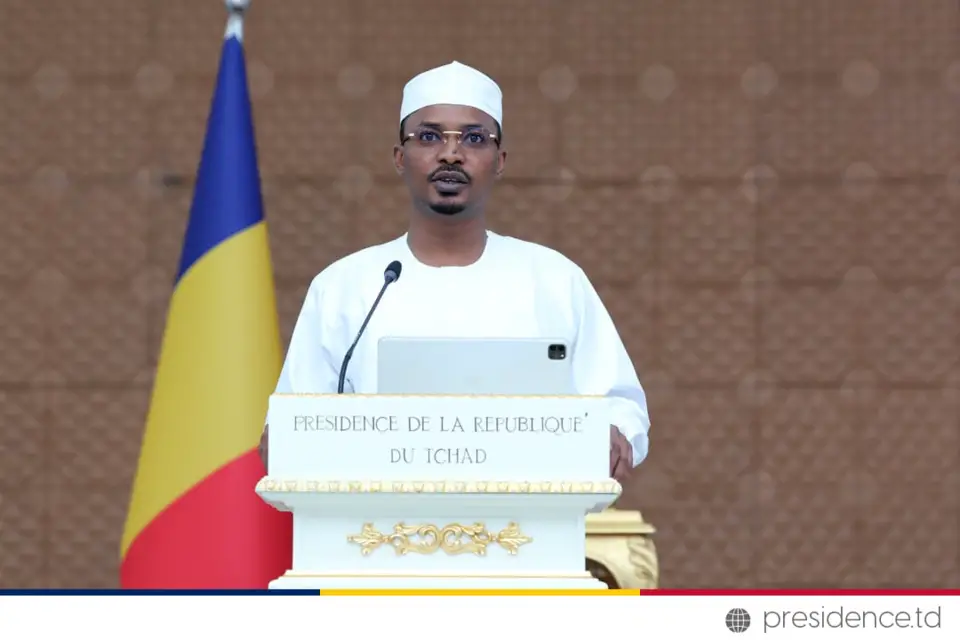 Le chef de la transition Mahamat Idriss Deby. © DGCOM/PR