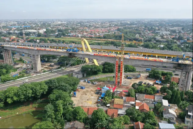 The Jakarta-Bandung High-Speed Railway in Indonesia is the first overseas high-speed railway system using Chinese standards, technologies and equipment. It is a landmark project of China-Indonesia cooperation under the framework of the Belt and Road Initiative. (Photo courtesy of China Railway Design Corporation)
