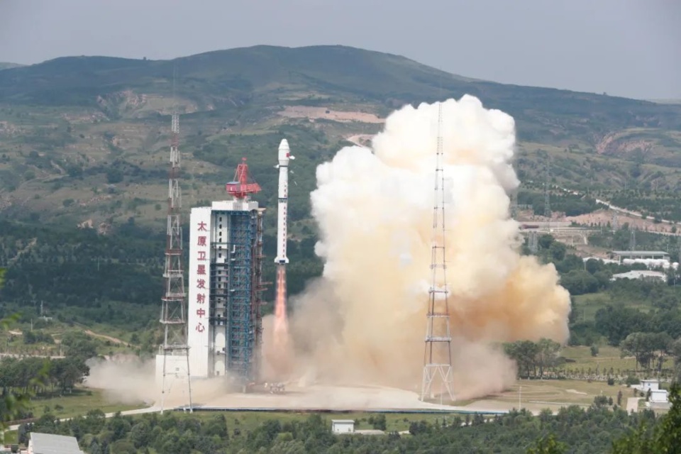 A terrestrial ecosystem carbon monitoring satellite, named “Goumang,” is sent into orbit from the Taiyuan Satellite Launch Center in north China’s Shanxi Province. (China National Space Administration/Zheng Taotao) A terrestrial ecosystem carbon monitoring satellite, named “Goumang,” is sent into orbit from the Taiyuan Satellite Launch Center in north China’s Shanxi Province. (China National Space Administration/Zheng Taotao)