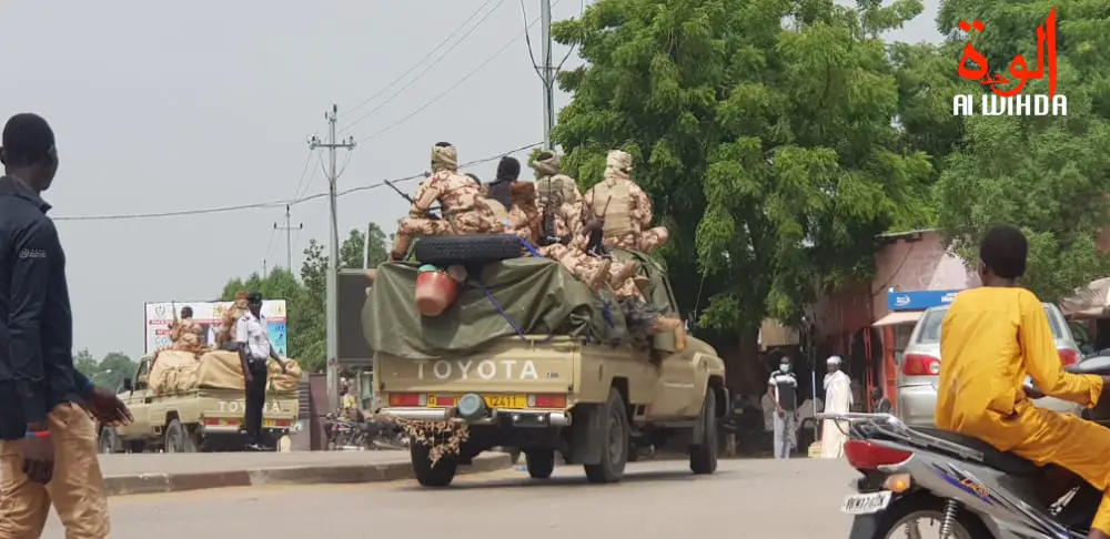 Un convoi militaire à N'Djamena. Illustration © Alwihda Info