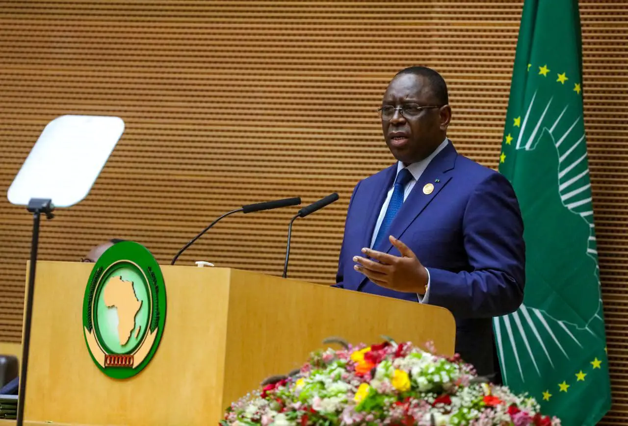 Le chef de l'État sénégalais et président de l'Union africaine, Macky Sall. © DR