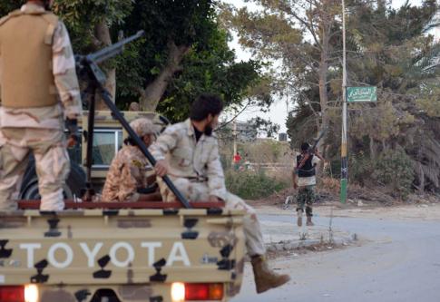 A Benghazi, le 2 juin, des forces alliées au général Khalifa Hafter -AFP/STR