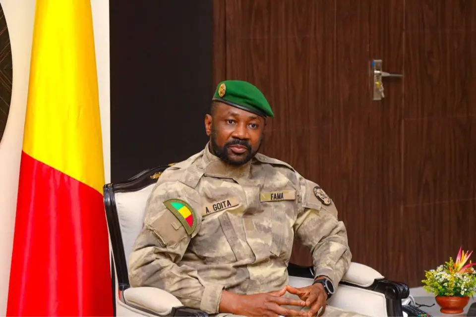 Le président de la transition malienne, le colonel Assimi Goïta. © DR