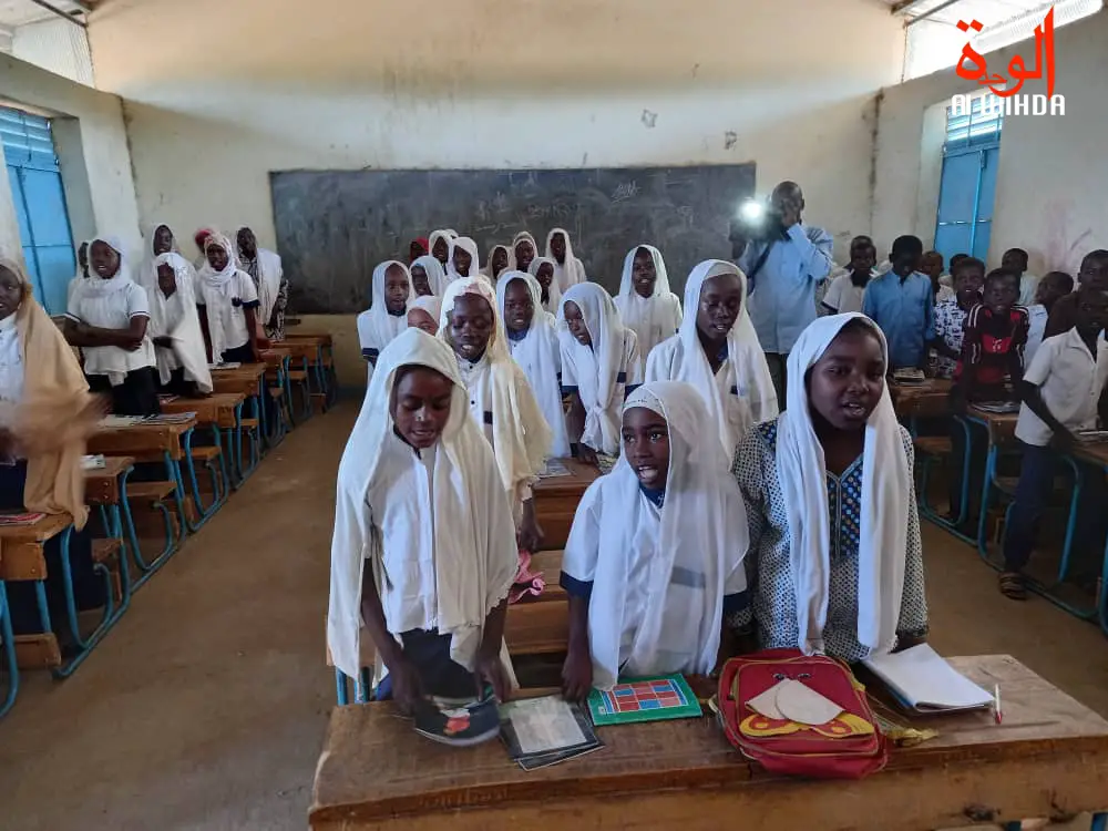 Une salle de classe au Tchad. Illustration © Alwihda Info