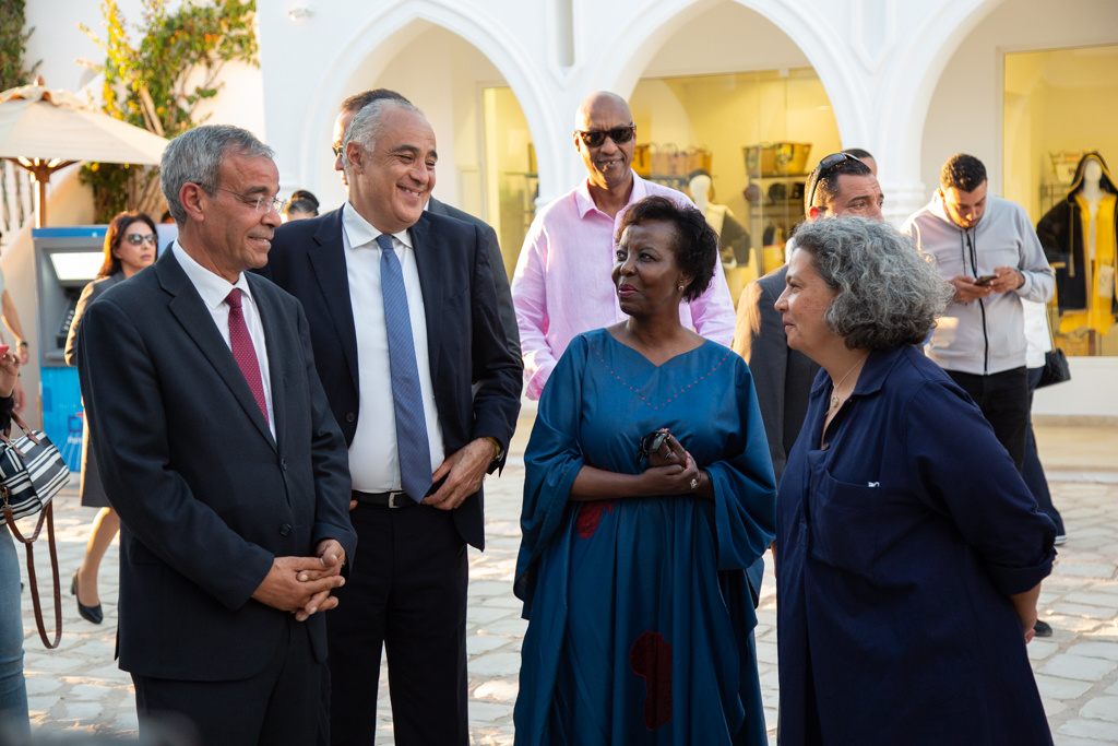 Djerba : la secrétaire générale de l’OIF visite le village tunisien de la Francophonie. Djerba : la secrétaire générale de l’OIF visite le village tunisien de la Francophonie.