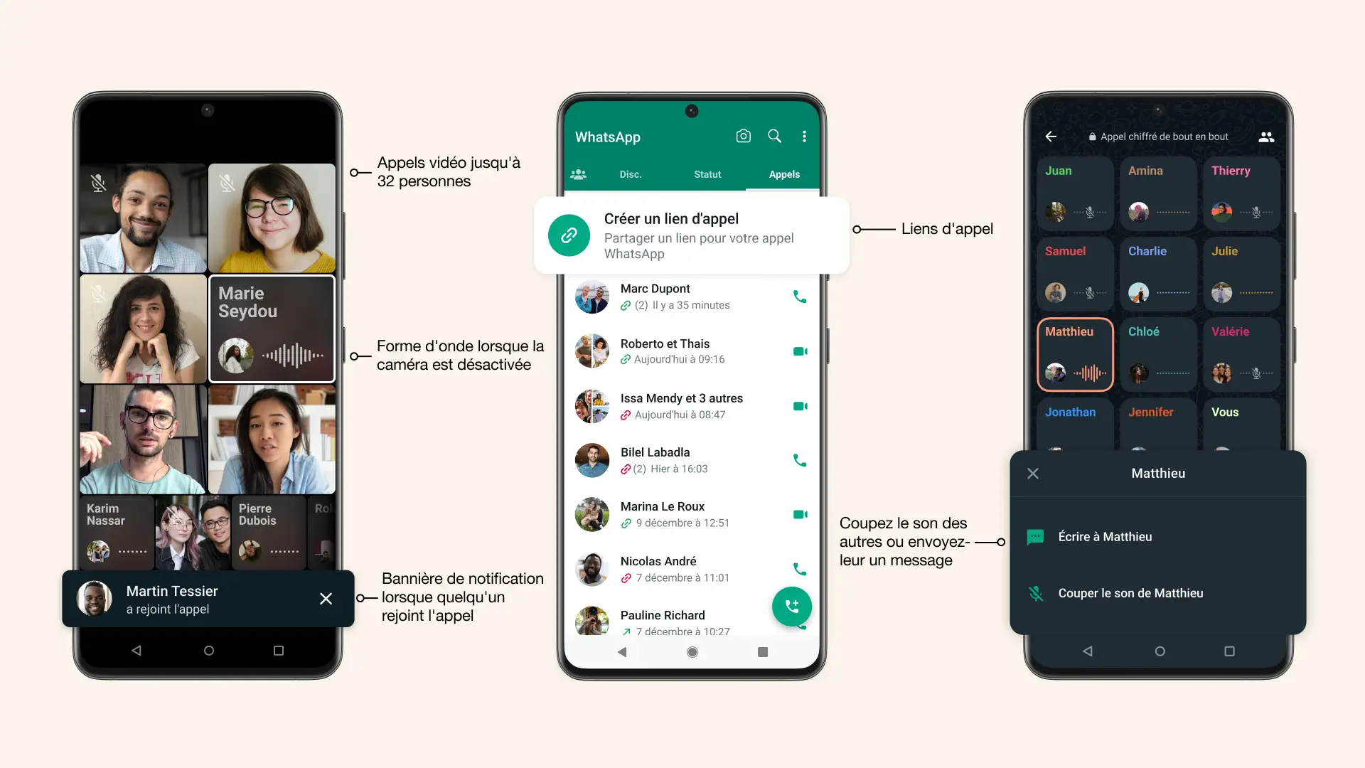 WhatsApp : des Avatars ainsi que de nouvelles fonctionnalités pour améliorer les appels