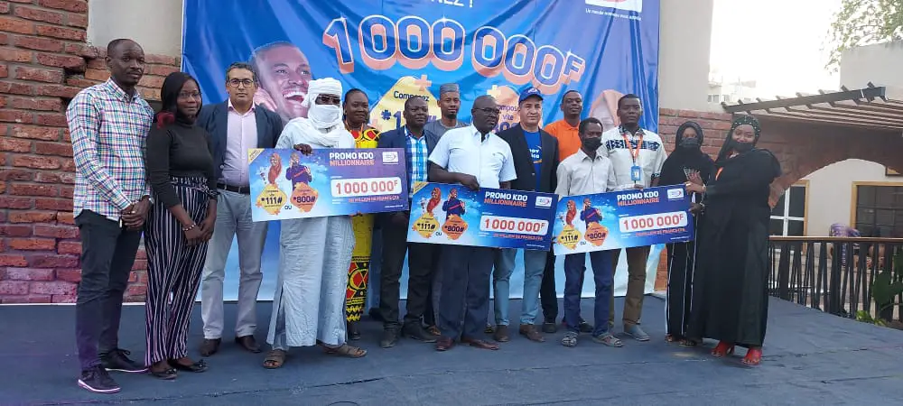 Tchad : Moov Africa récompense pour la deuxième fois 3 gagnants de la promo KDO 2022 avec 1 million FCFA