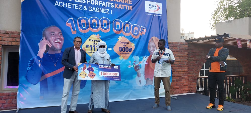 Tchad : Moov Africa récompense pour la deuxième fois 3 gagnants de la promo KDO 2022 avec 1 million FCFA