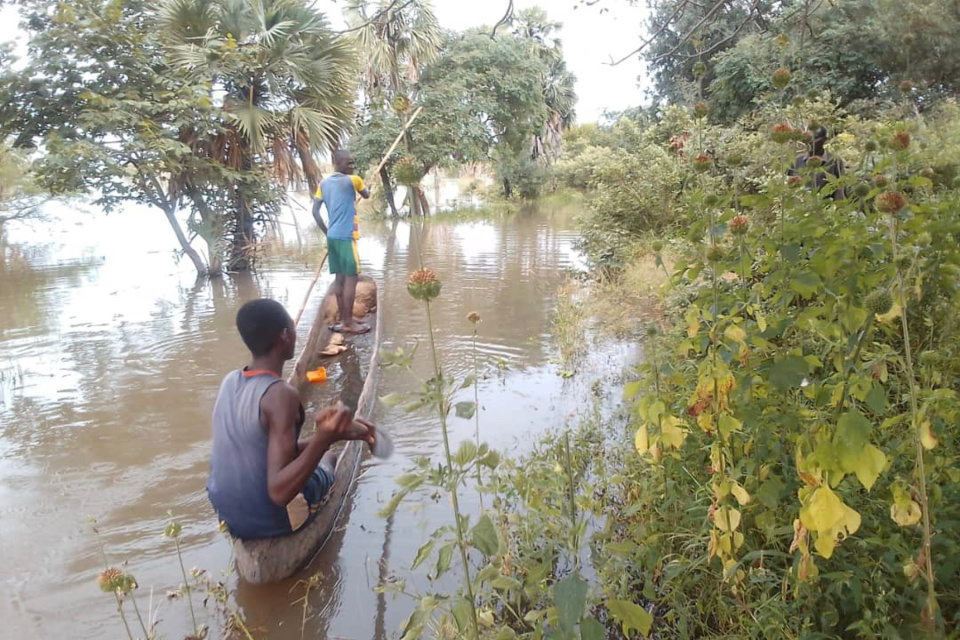 Des inondations au sud du Tchad, en septembre 2022. Illustration © Alwihda Info