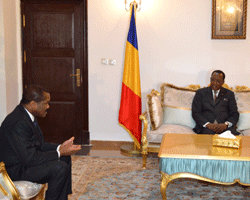 Tchad : Le ministre comorien du Travail et le président de la BDEAC reçus par Déby