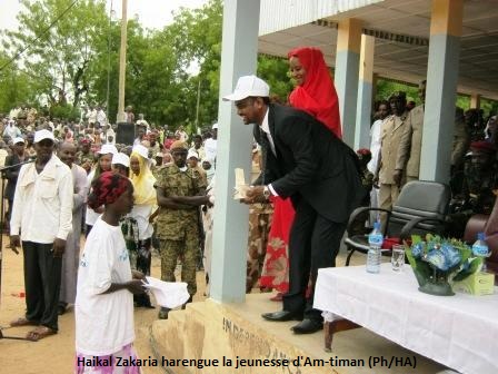 Un ex-ministre de la jeunesse lors de 17ème édition de la Fête Nationale de la Jeunesse à Am Timan. Crédit photo : Sources