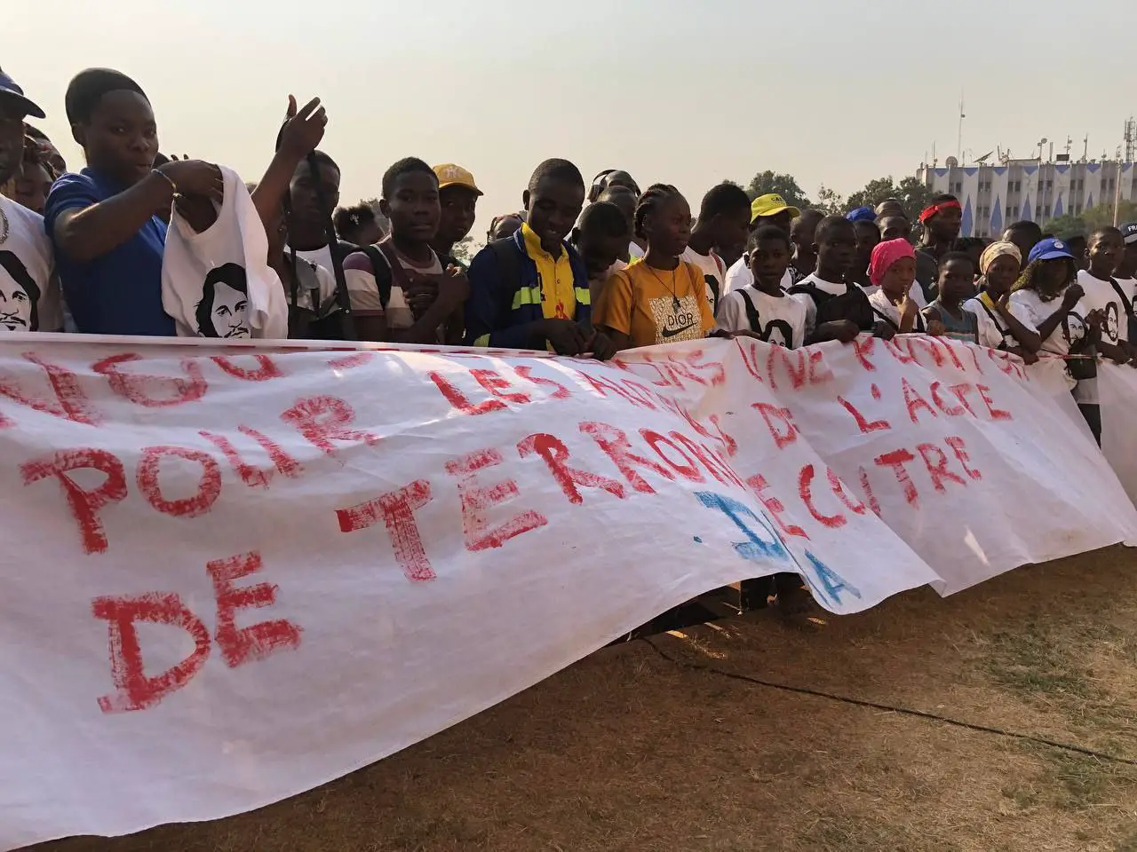 Une manifestation pro-russe à Bangui. Illustration © DR