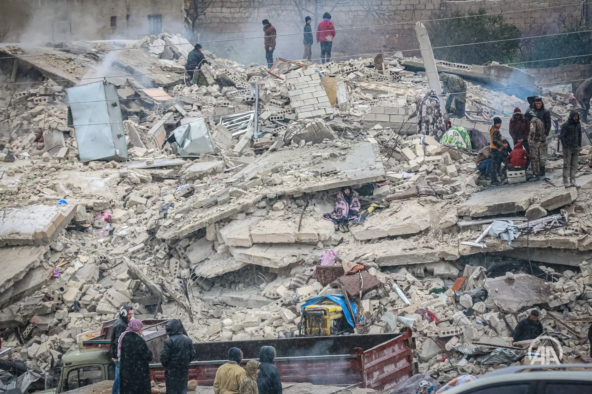 Turquie : le bilan du tremblement de terre dépasse les 4.500 morts. © Anadolu Agency