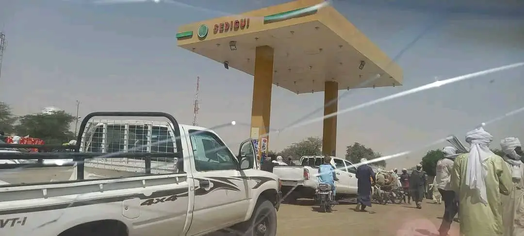 Une station de carburant à Mao. © Djidda Mahamat Oumar/Alwihda Info