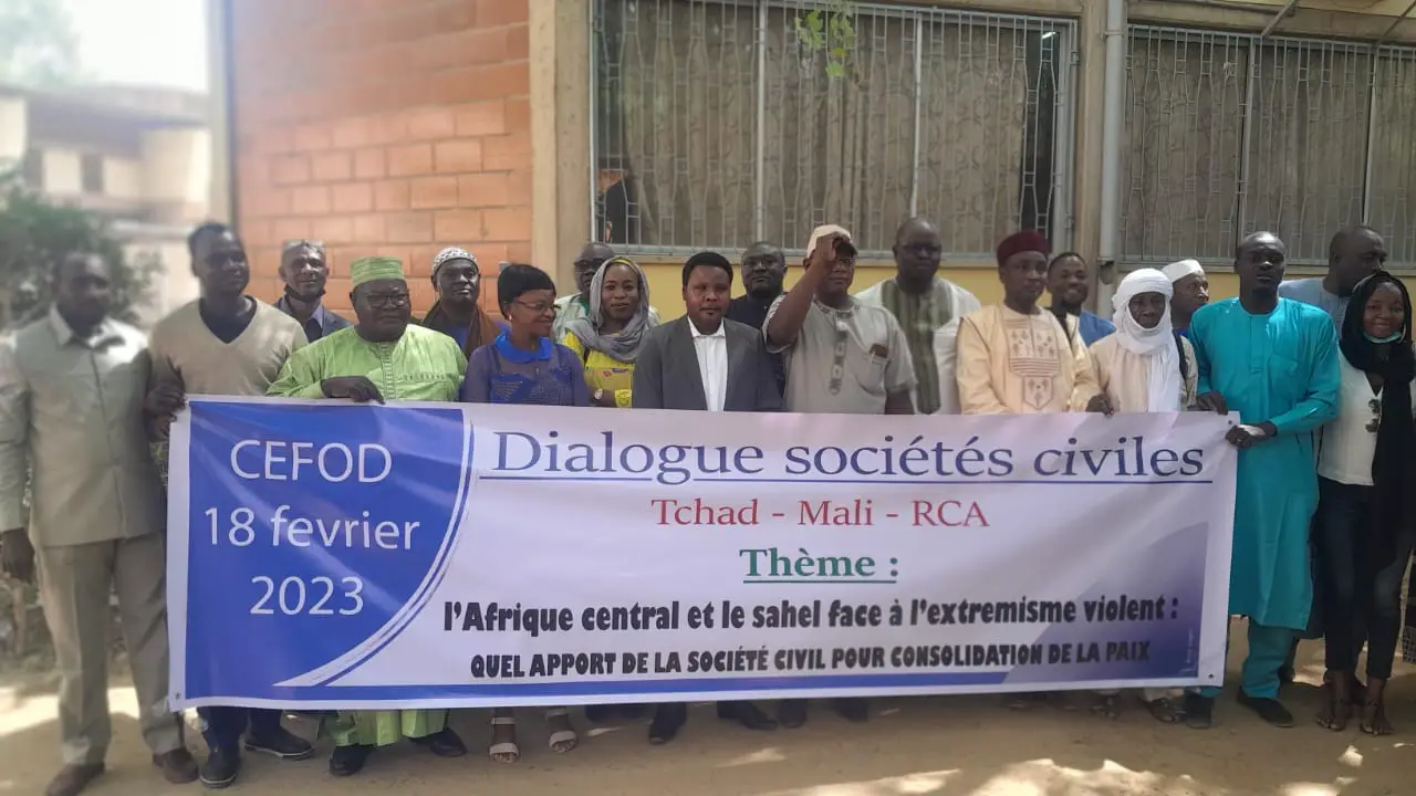 Les sociétés civiles du Tchad, du Mali et de la RCA parlent d'extrémisme violent et de consolidation de la paix