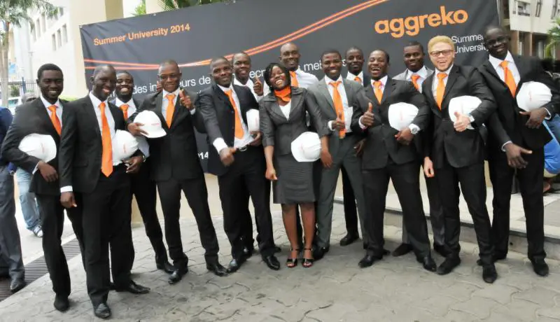 Les diplômés 2014 de l'université Aggreko