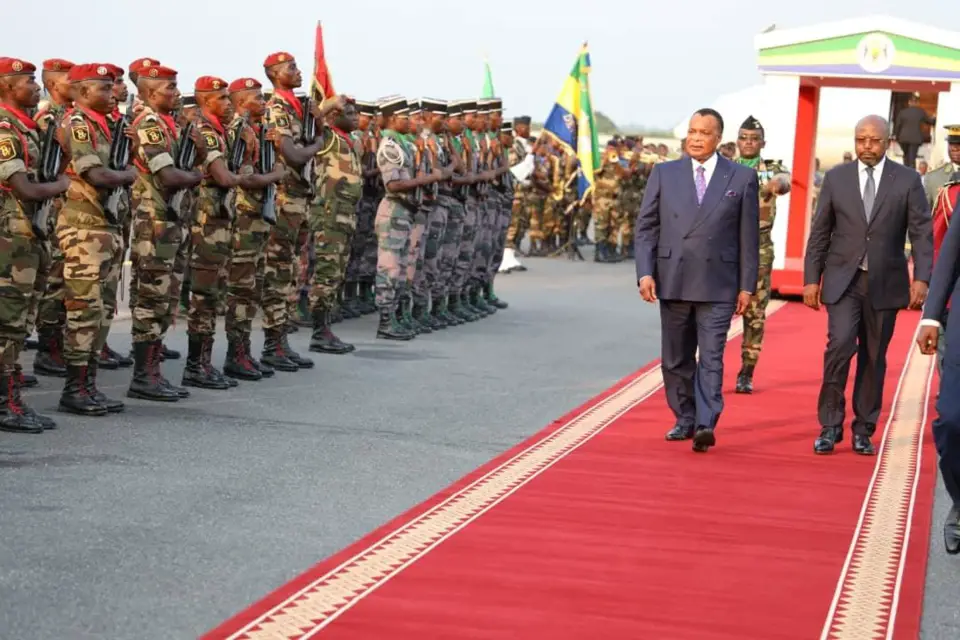 Arrivée de Denis Sassou N'Guesso à Libreville