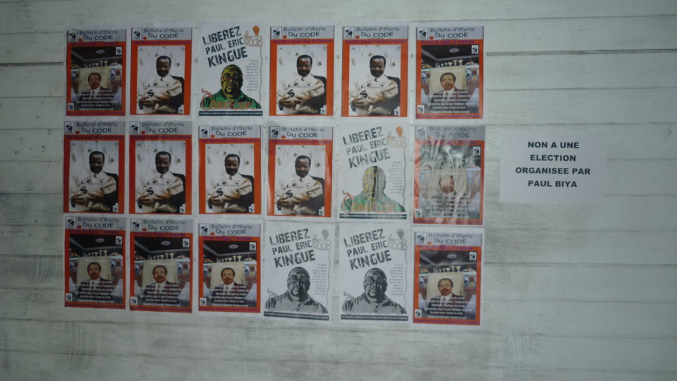 32 ans au pouvoir au Cameroun, Opération "FOTOKOL" Le CODE décore les murs de l'ambassade du Cameroun en Belgique