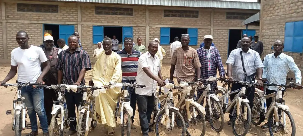 Tchad : des vélos distribués aux centres de santé du district de Baktchoro