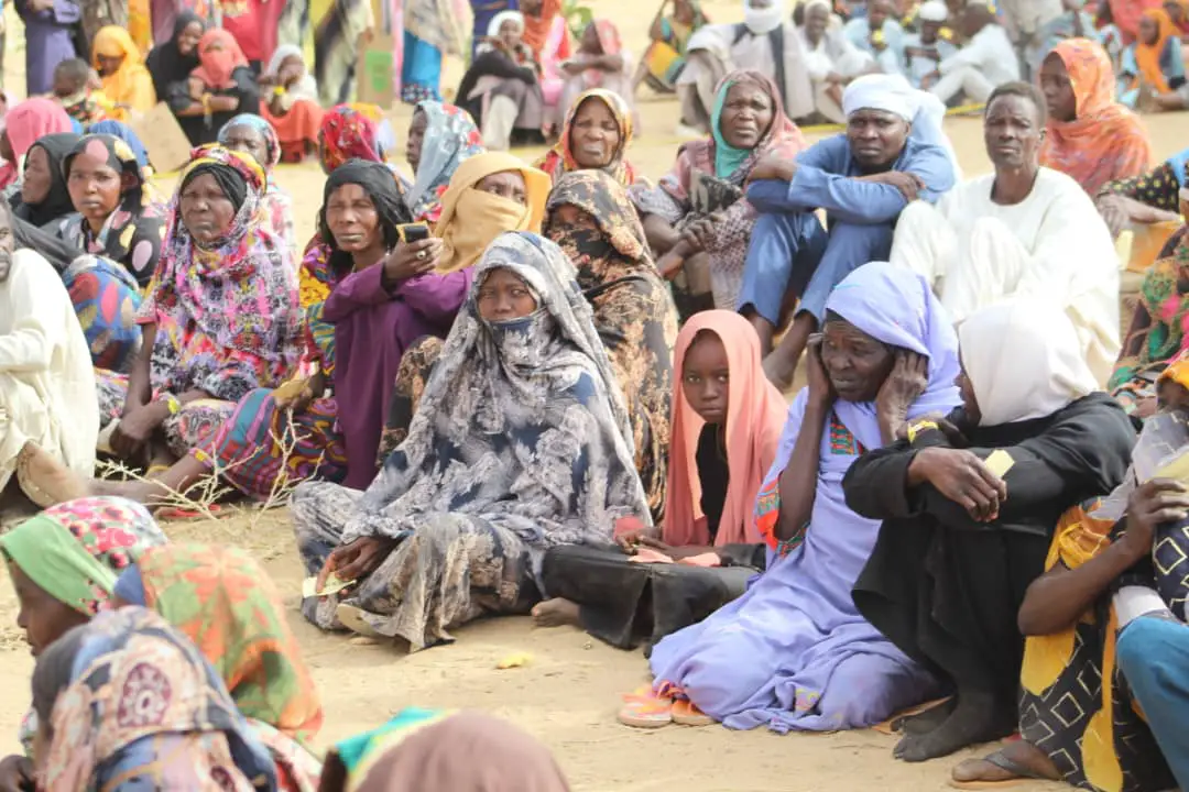 Des réfugiés soudanais accueillis au Tchad. © Djibrine Haïdar/Alwihda Info