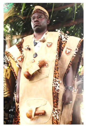 Intronisation de sa Majesté Balla Edjiane Cyrille. Chef de 3ème degré Meyomessala. © : B. Ondigui, juin 2018