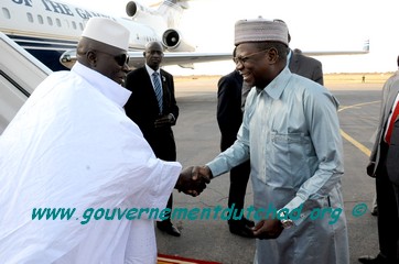 Tchad : Le Président gambien Jammeh fait un escale technique à N'Djamena 