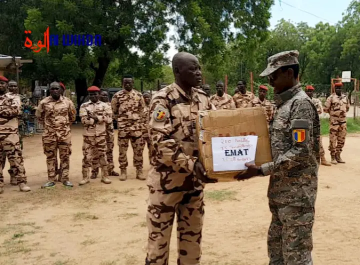 Tchad : remise d'équipements sportifs aux formations militaires