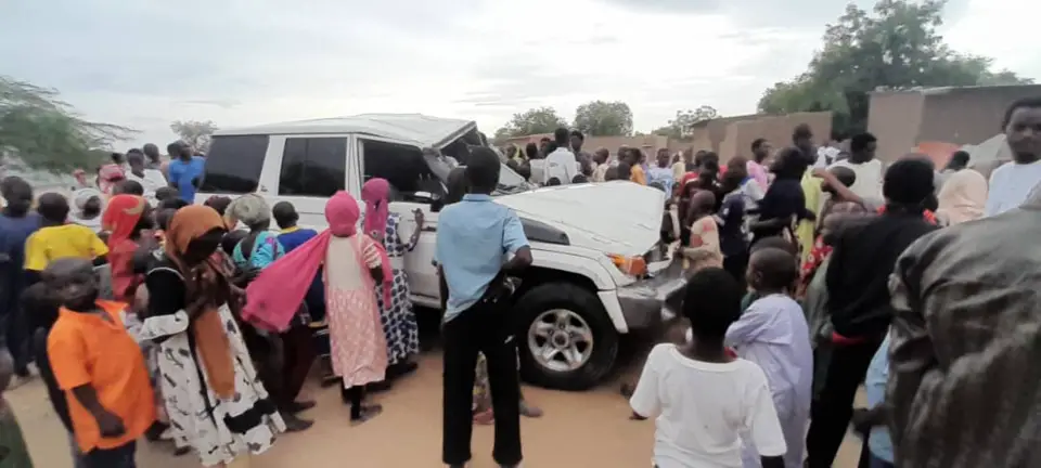 N'Djamena : un véhicule fait un tonneau suite à un excès de vitesse