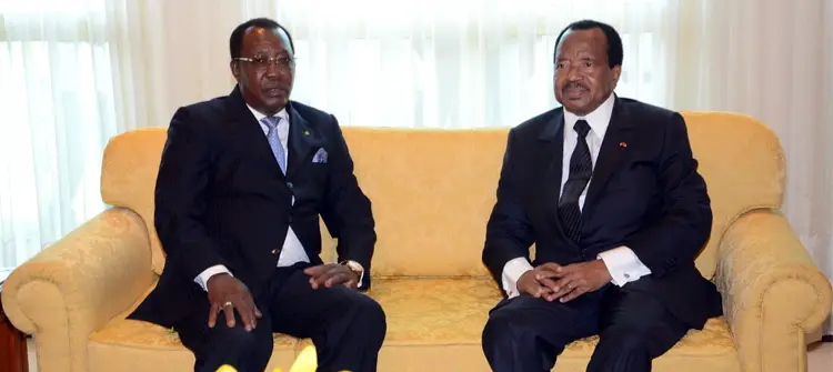 Le Président Idriss Déby et son homologue camerounais Paul Biya. Crédit photo : Présidence Cameroun