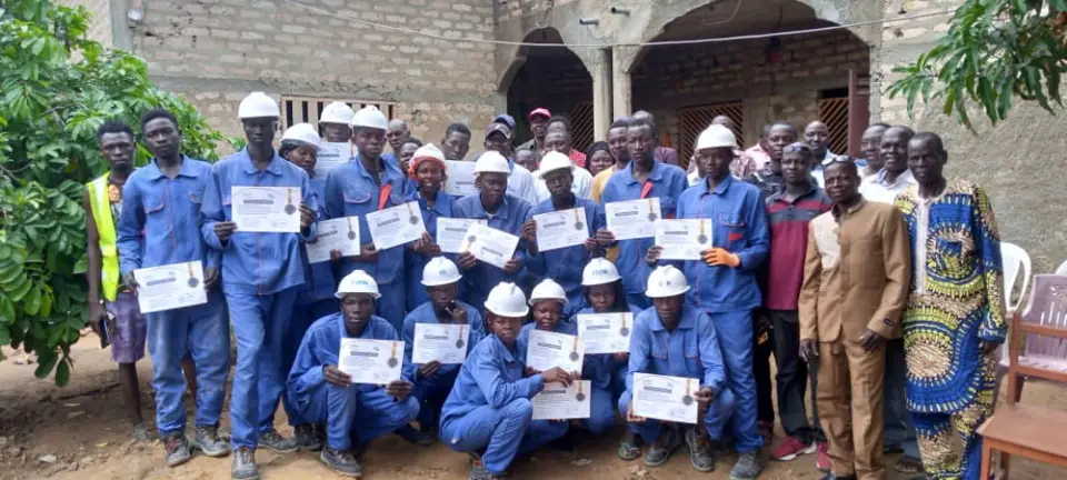 Tchad : 20 jeunes de la province du Moyen-Chari formés en plomberie et carrelage