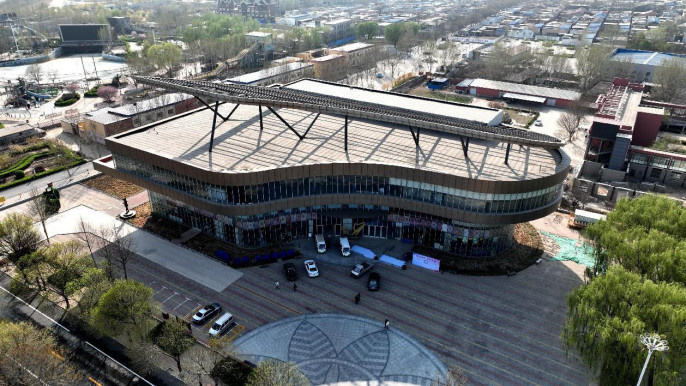 Photo shows a musical instrument museum located in the Zhouwo music town, Wuqiang county, Hengshui city, north China's Hebei province. (Photo/Zhao Hongchao)