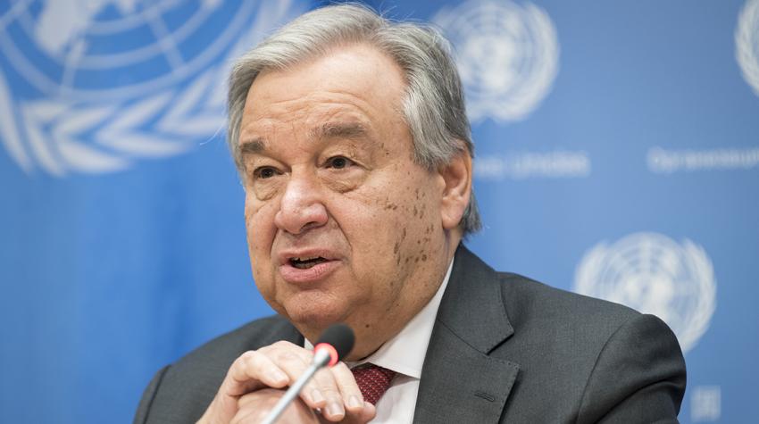 Le Secrétaire général de l’ONU, António Guterres. © DR