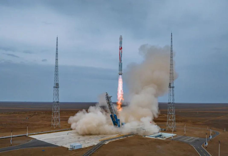 The Zhuque-2 carrier rocket blasts off from the Jiuquan Satellite Launch Center in northwest China, July 12, 2023. (Photo from LandSpace)