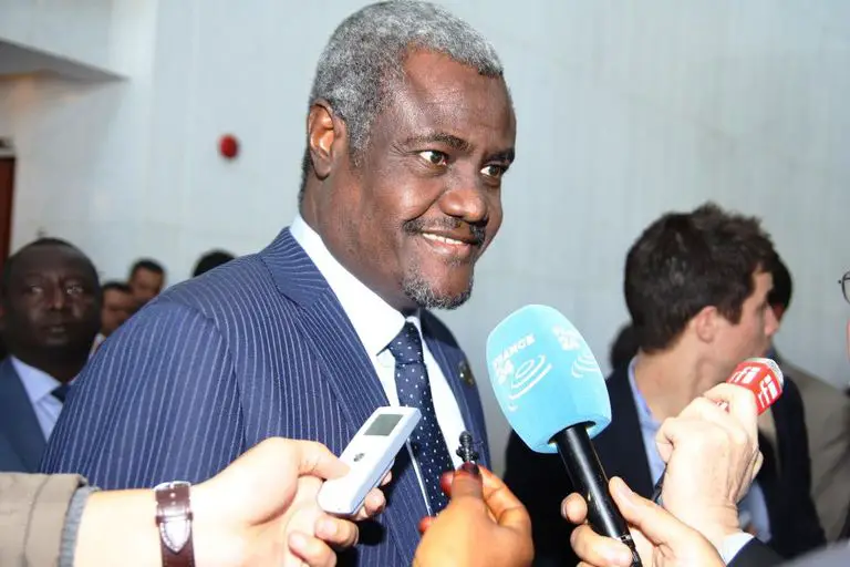 Le chef de la diplomatie tchadienne, Moussa Faki Mahamat, lors du sommet de l'Union africaine. Crédits : Union Africaine