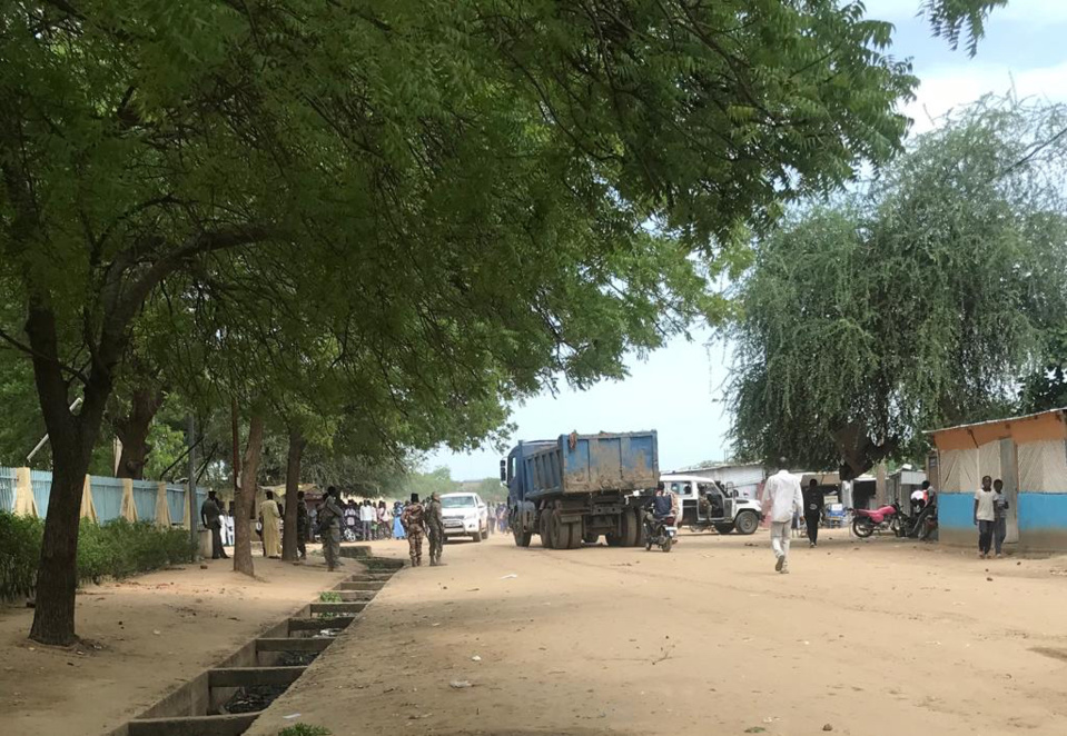 Les abords du campus Ardep Djoumal où ont eu lieu des tensions le 27 juin 2023. © Alwihda Info