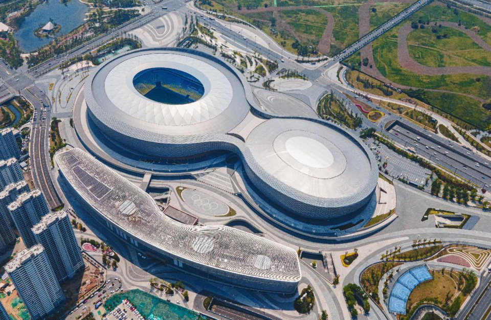 Photo shows the Phoenix Hill Sports Park in Jinniu district of Chengdu, southwest China's Sichuan province. (Photo from the official website of the Chengdu Universiade)