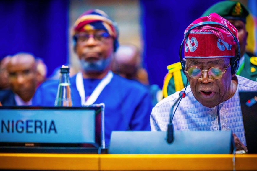 Le président du Nigeria, Bola Ahmed Tinubu. © X/BAT