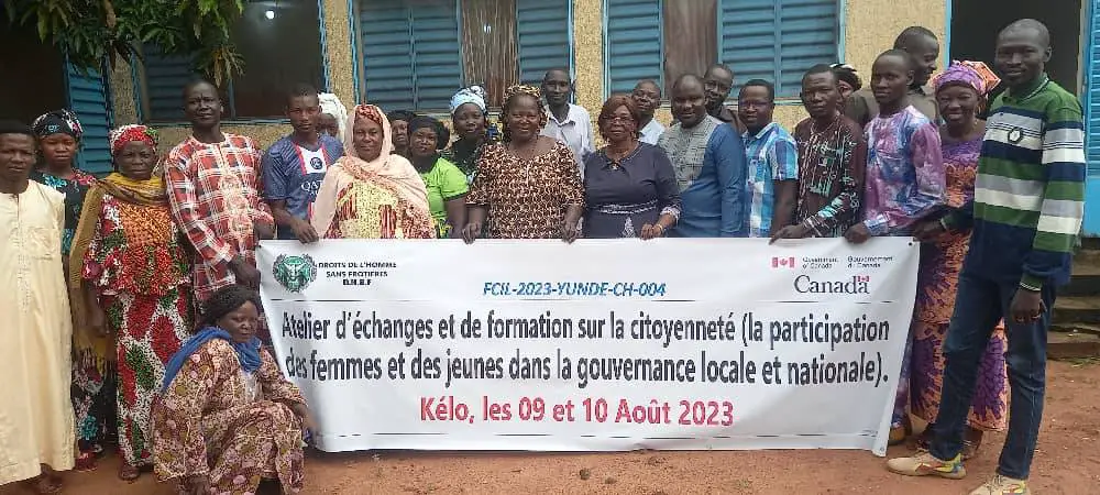 Tchad : DHSF forme des jeunes et femmes à la citoyenneté à Kélo