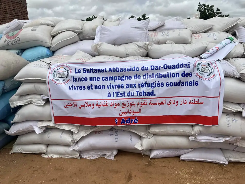 Tchad : Le Sultanat du Dar-Ouaddaï offre des vivres aux réfugiés soudanais