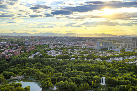 Photo shows Beijing E-town. (Photo by Zhang Lei)