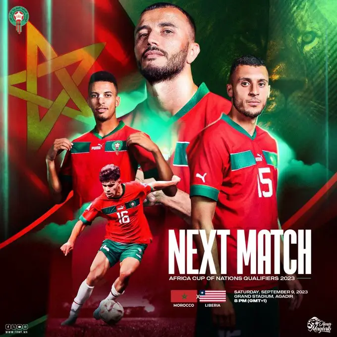 Séisme au Maroc : Le match Maroc vs Liberia pour les qualifications CAN 2024, reporté