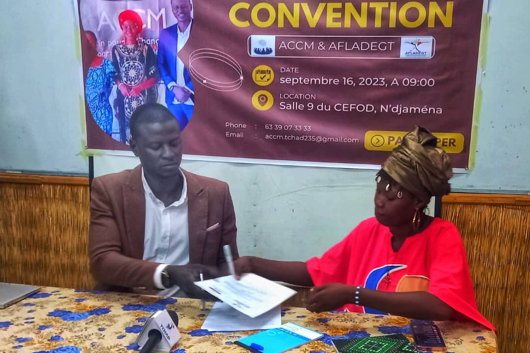 Enjeux sociaux : L'ACCM s'allie à l'AFLADEFT pour un Tchad équitable Enjeux sociaux : L'ACCM s'allie à l'AFLADEFT pour un Tchad équitable